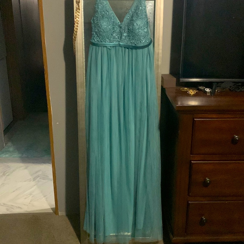 Blue Welcoming Baby Boy Maternity Dress